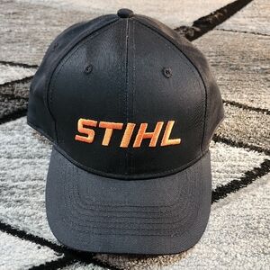 STIHL OUTFITTERS EMBROIDERED ORANGE & BLACK ADJUSTABLE SNAPBACK CAP HAT